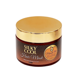 Silky Cool Marula Oil Hair Mask, Deep Conditioning Treatment with Aloe Vera & Pro-Vitamin B5 for Dry, Damaged & Frizzy Hair, 500ml