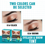 OSK Vojo eyebrow tint kit available in black and dark brown shades for darker lashes and perfectly shaped brows