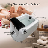 Pilot Jet SPA Pedicure Tub 9011 showing LED lighting, shower spray and hydro massage features