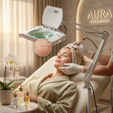 Professional Pilot MA-2049 beauty magnifier lamp in a modern salon environment