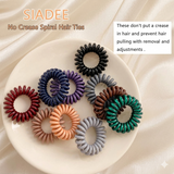 Premium colorful spiral hair ties for women and girls suitable for everyday hairstyles