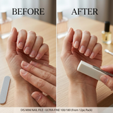 Professional manicure routine using DIS mini nail shaping files