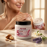Professional skincare treatment using ActiveX face and body exfoliating cream