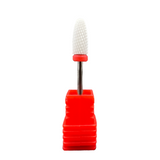 Pilot Ceramic Flam Bit 6.0mm - Fine Grit (F-Red) for Precision Nail Refining and Cuticle Care