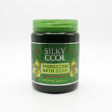 Silky Cool Moroccan Soap with Olive Oil 500ml traditional Moroccan black soap for deep body cleansing