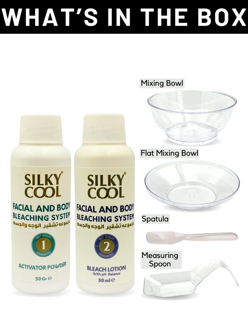 Silky Cool Face and Body Bleaching Kit Instant Bright Skin in UAE