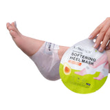 Mondsub Avocado Softening Disposable Heel Mask (1 Pair) - Intensive Moisture & Cracked Heel Repair for Smooth, Soft Feet