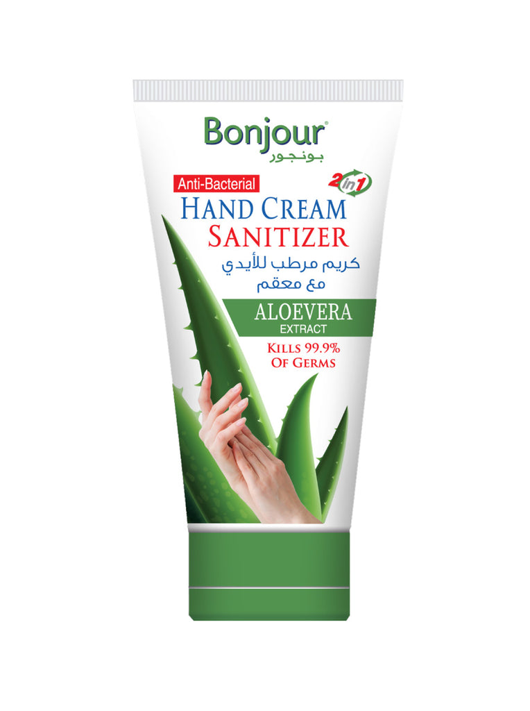 Bonjour Hand Cream Sanitizer 120 ML – Milia Cosmetics