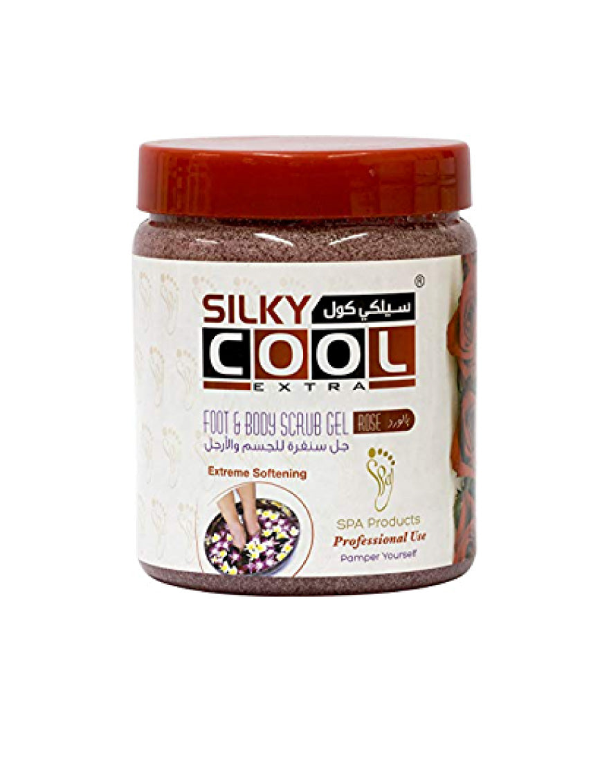 Silky Cool Foot & Body Scrub Gel - Rose (1000 ml)