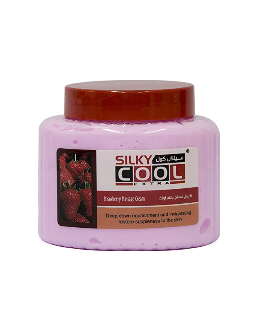 Silky Cool Massage Cream 500 Ml - Strawberry