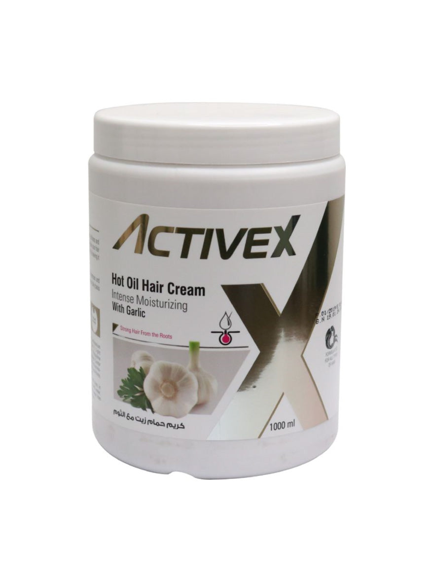 ActiveX Hot Oil Hair Cream 1000 Ml - Garlic (New) | Strengthening and Repairing