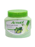 ActiveX Face & Body Scrub 500ml - Cucumber | Cooling and Soothing Skincare