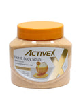 ActiveX Face & Body Scrub 500ml - Honey | Moisturizing and Soothing Skincare