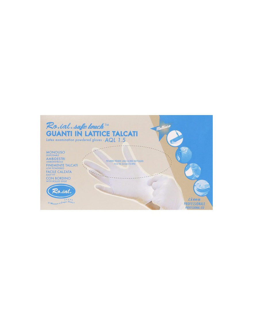 Roial Latex Gloves with Powder Medium