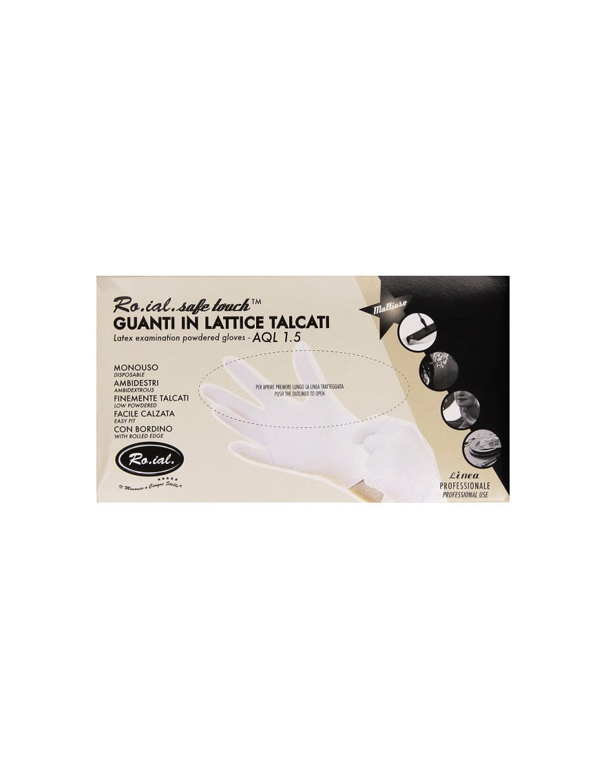 Roial Latex Gloves with Powder Large