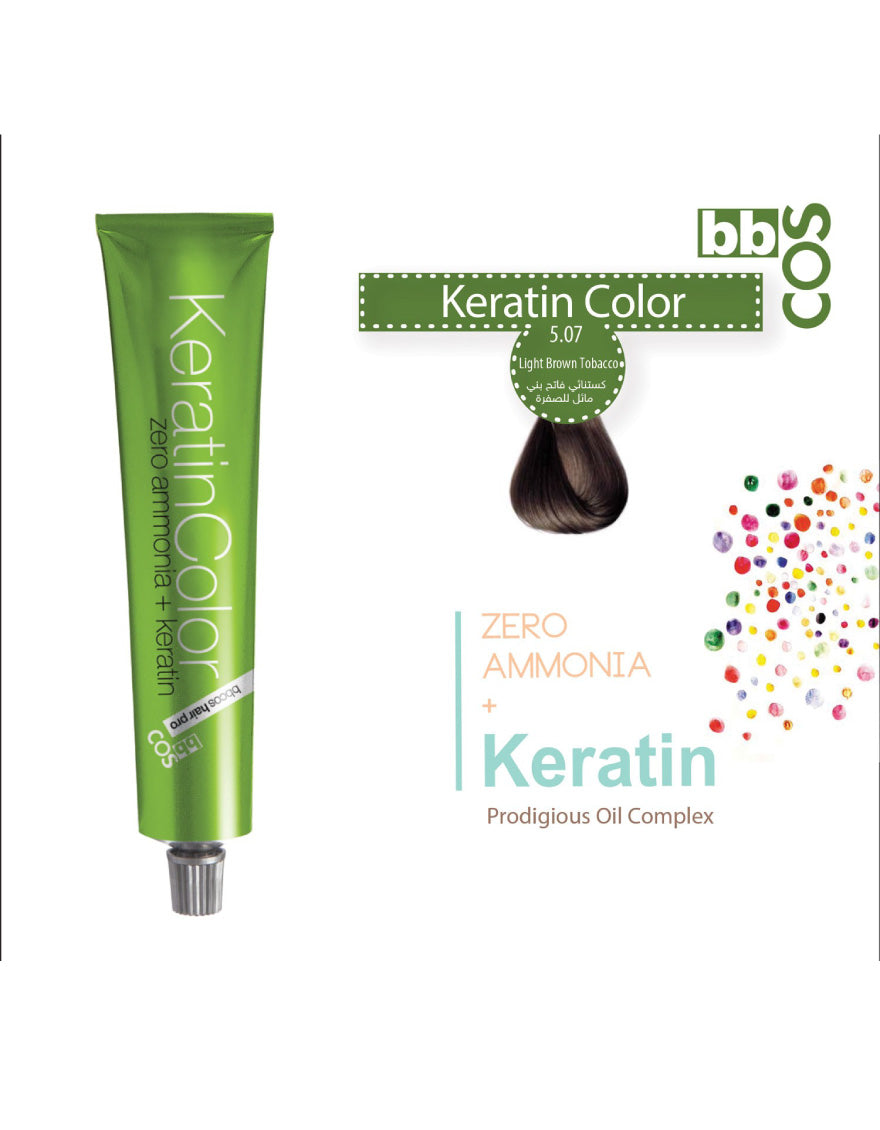 Keratin Hair Color 100 ml 5.07