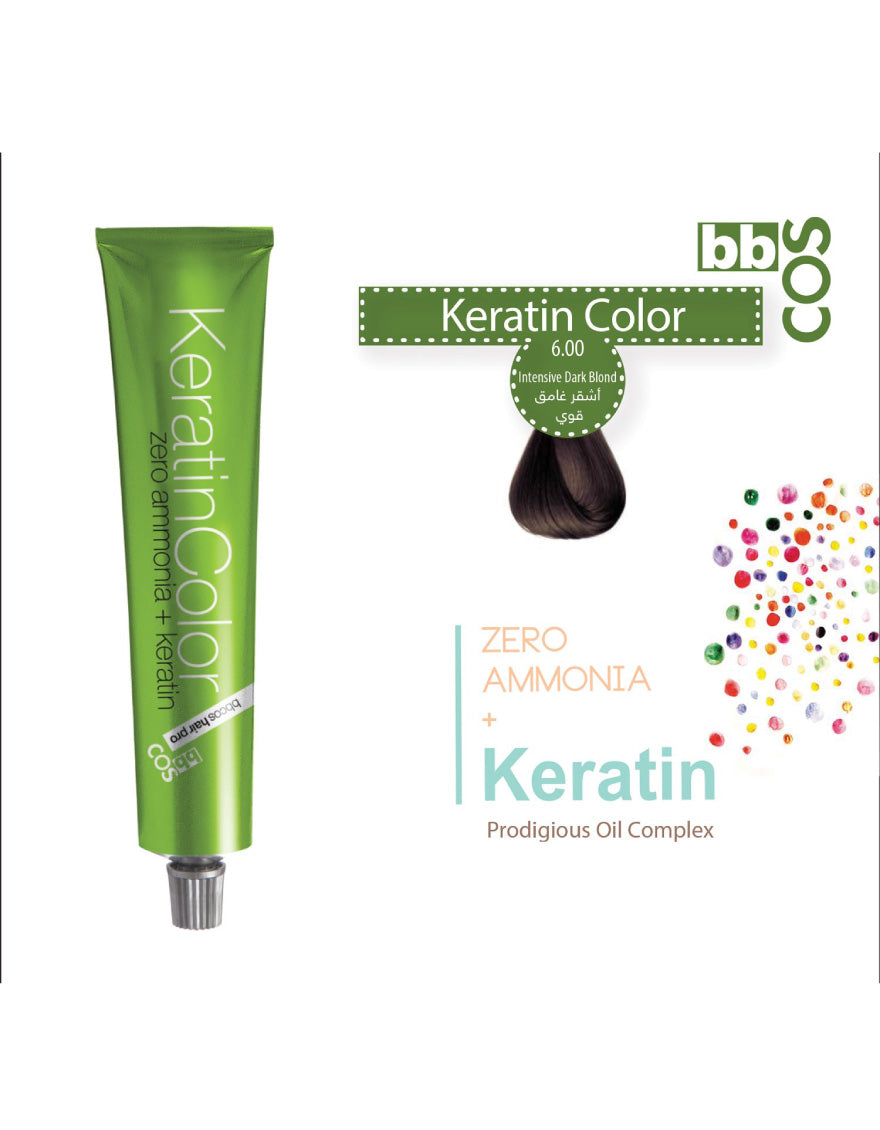 Keratin Hair Color 100 ml 6.00