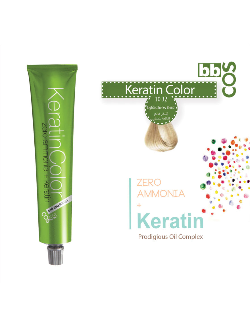 Keratin Hair Color 100 ml 10.32