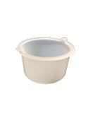 Jully France Silicone Pot 500ml - White - for Convenient and Easy Wax Melting