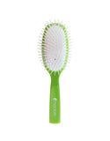 Boreal Family Oval Cushion Hairbrush Italy -807/D - Green - Smooth and Tangle-Free Hair Maintenance