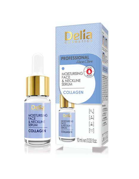 Delia Moisturizing Face & Neckline Serum with Collagen 10 ml – Milia ...