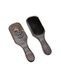 Beard Brush Skull Design with Handle H-933-01 - Unique and Functional