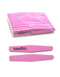 Sunshine Nail Buffer Pink - Grit 100/180 - for Nail Smoothing and Buffing