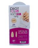 Pilot Club Medium Almond Tips )240 Pcs( - Ivory