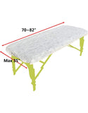 Pilot Club White Non-woven Fitted Bedcover - Bedsheet 90*110cm with Durable Elastic on the Sides 30 GSM - 10 Pcs