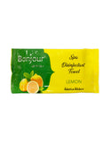 Bonjour Refreshing Wet Towel Pack - Lemon - Energizing and Zesty - 25 Pcs