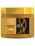 Silky Cool Keratin Gold Hair Mask with Pro-Vitamin B5 – Nourishing Hair Treatment for Ultimate Shine and Strength